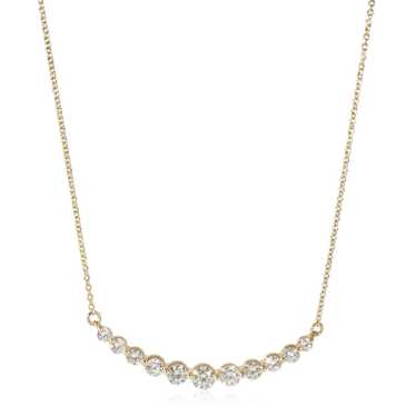 Tiffany & Co. Diamond Smile Necklace in 14K Yello… - image 1