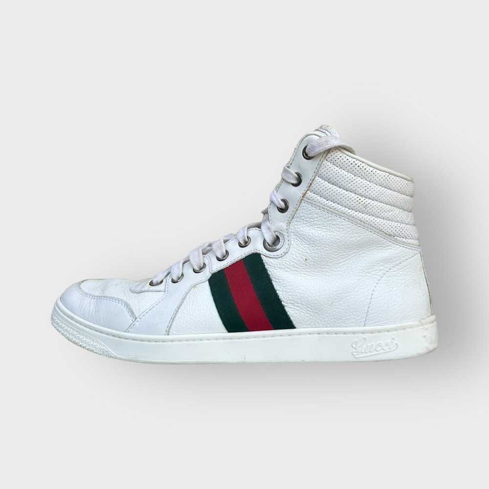 Gucci Gucci High-top Sneakers White Classic Web L… - image 1