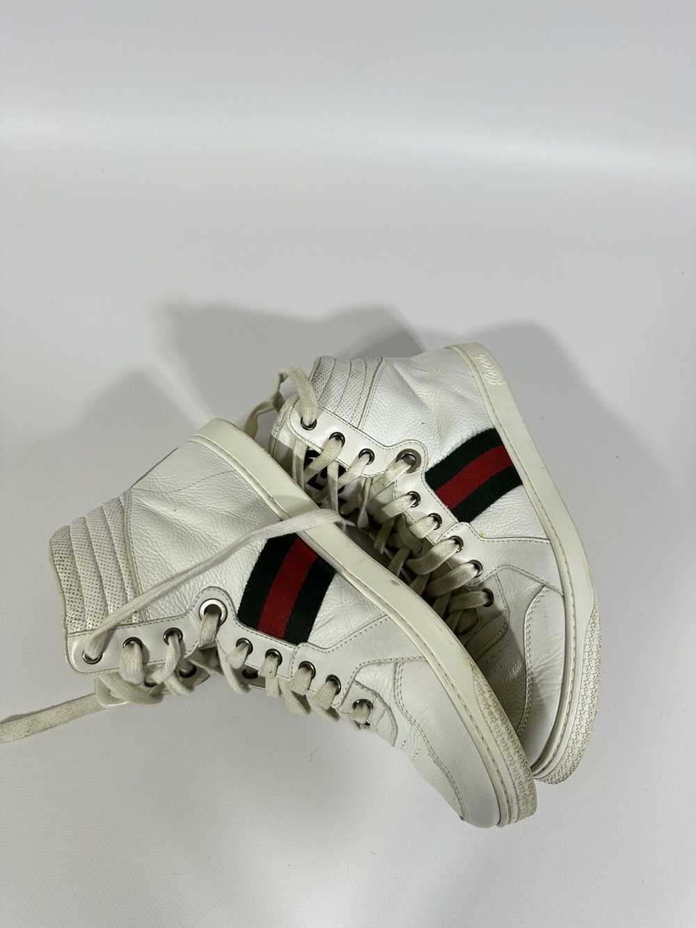 Gucci Gucci High-top Sneakers White Classic Web L… - image 7