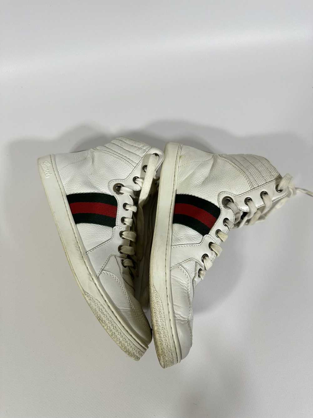 Gucci Gucci High-top Sneakers White Classic Web L… - image 9