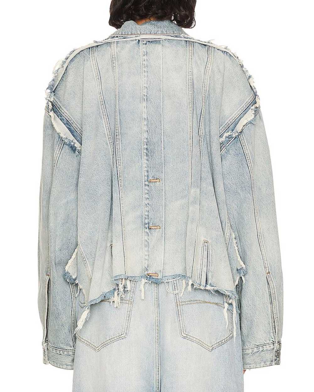 Balenciaga Deconstructed Denim Jacket - image 3