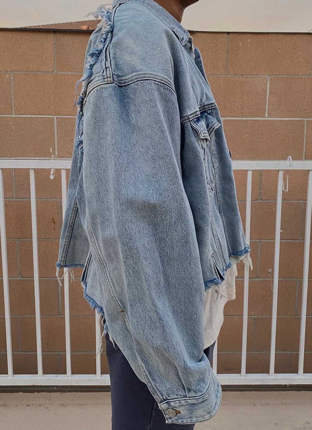 Balenciaga Deconstructed Denim Jacket - image 4