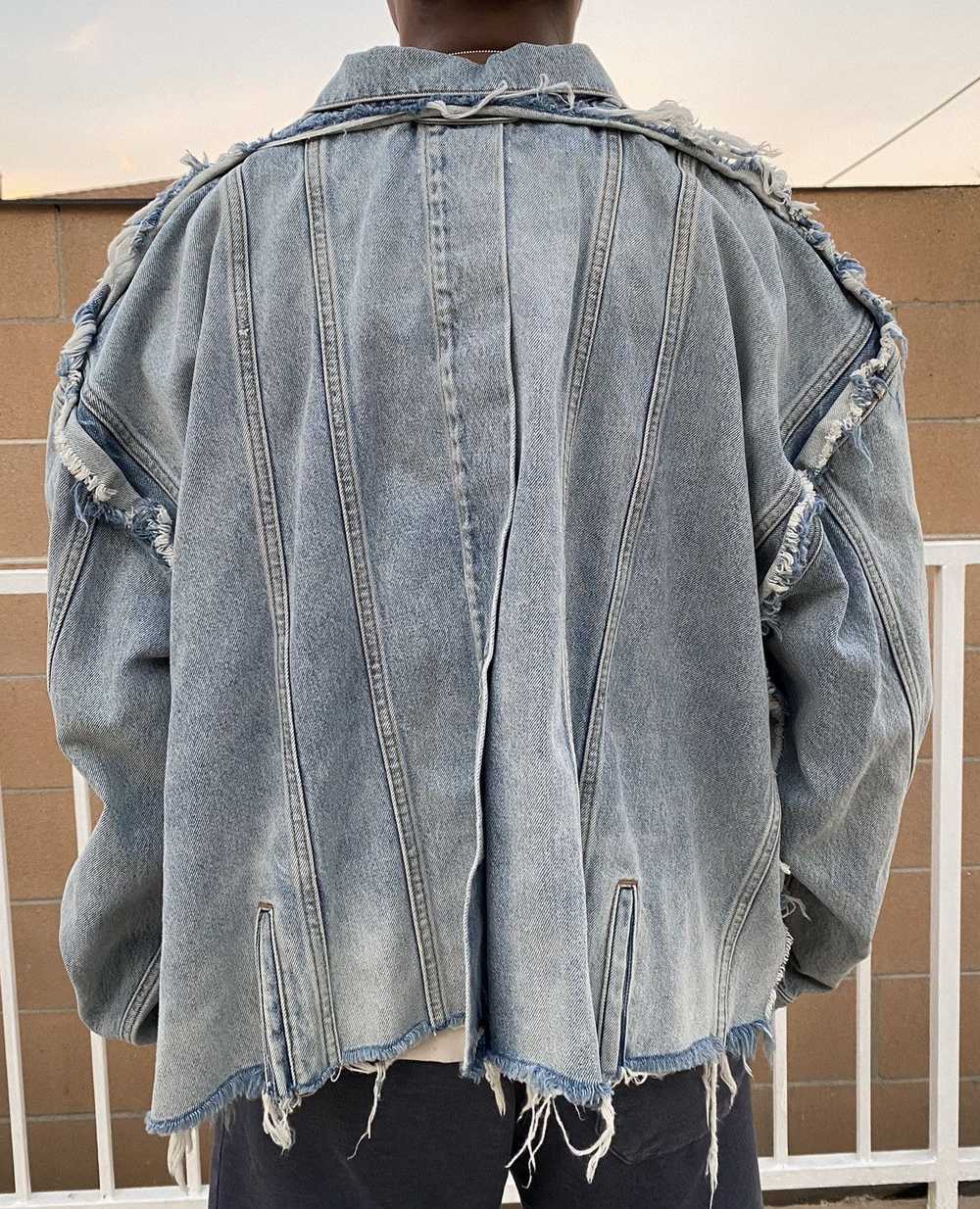 Balenciaga Deconstructed Denim Jacket - image 6