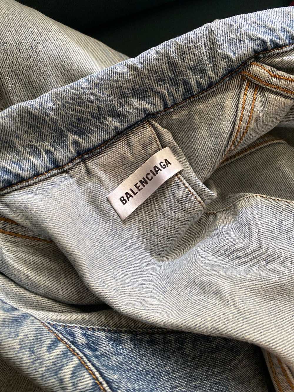 Balenciaga Deconstructed Denim Jacket - image 8