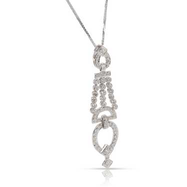 Tiffany & Co. Diamond Chandelier Necklace in 18K … - image 1