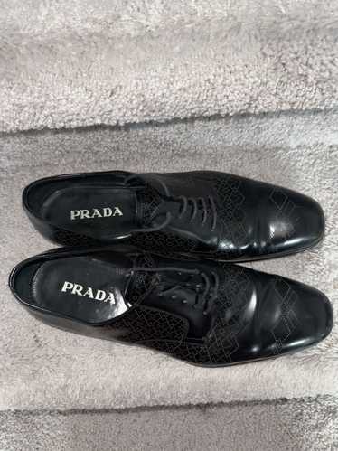 Prada Brushed Leather Oxford Shoe