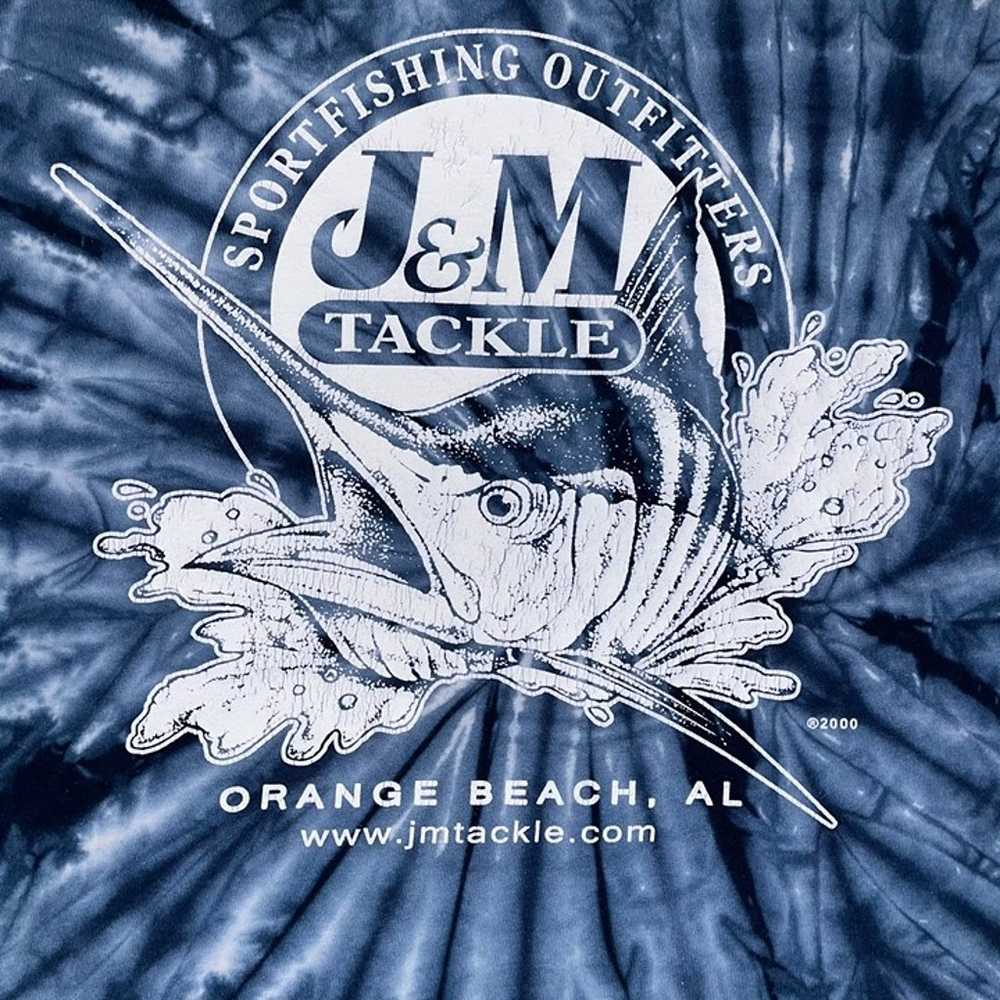 Vintage 00s J&M Tackle Sportfishing Outfitters Bl… - image 3