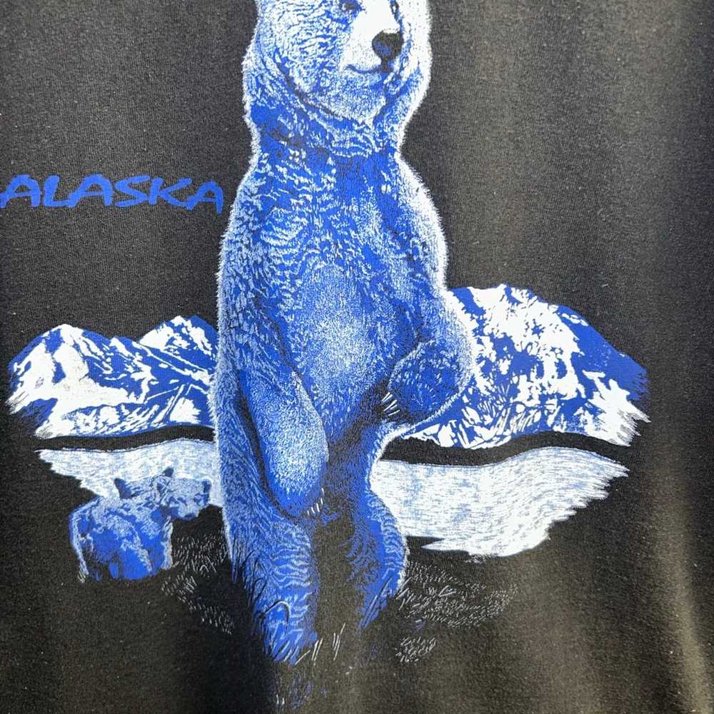 Vintage 90’s Alaska Bear Single Stitch Shirt sz L - image 2