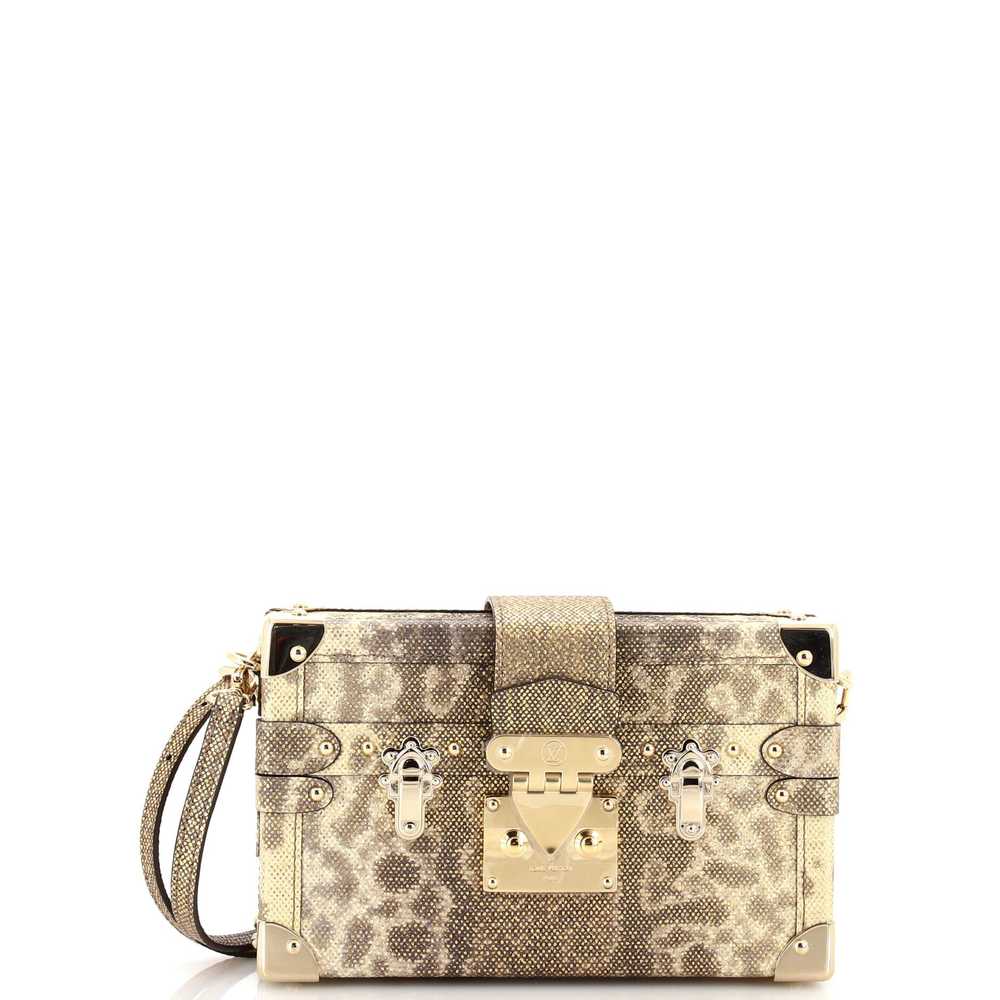 Louis Vuitton Petite Malle Handbag Lizard - image 1