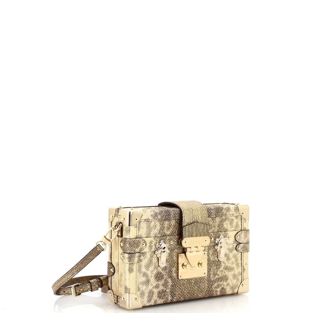 Louis Vuitton Petite Malle Handbag Lizard - image 2