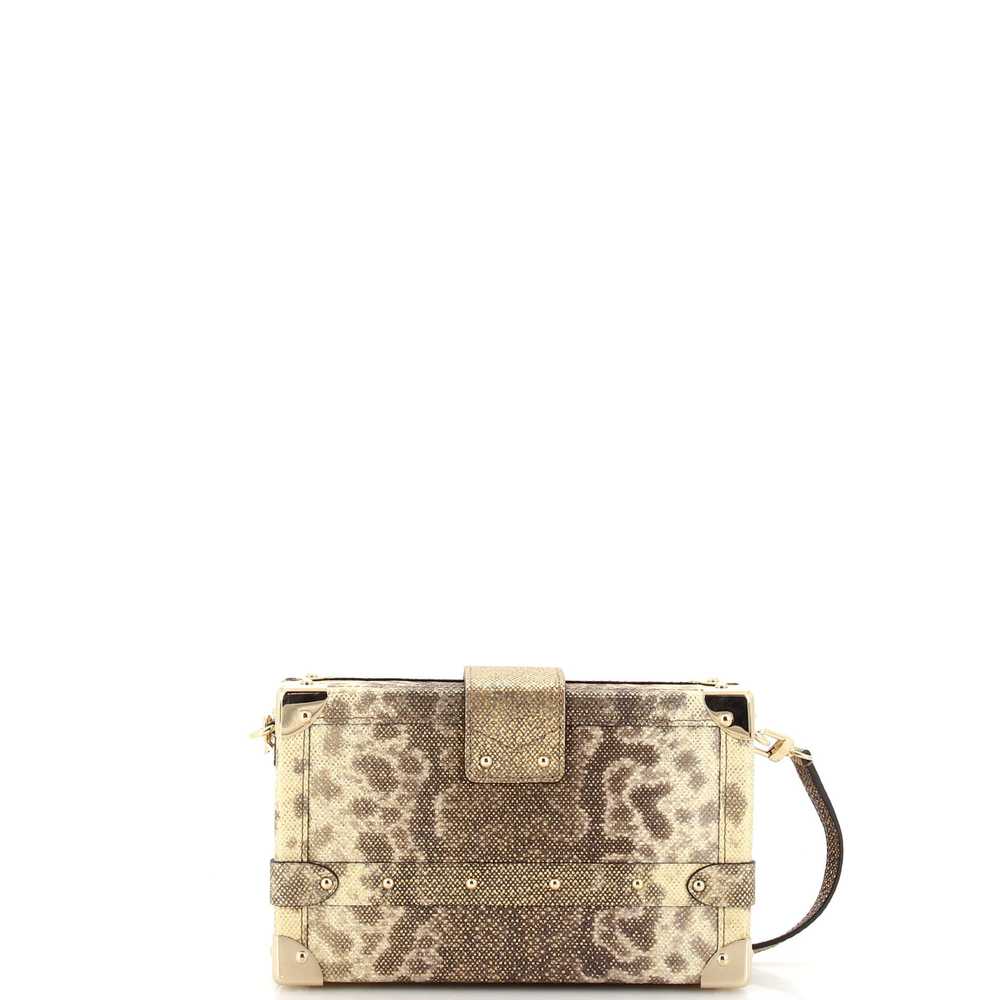 Louis Vuitton Petite Malle Handbag Lizard - image 3