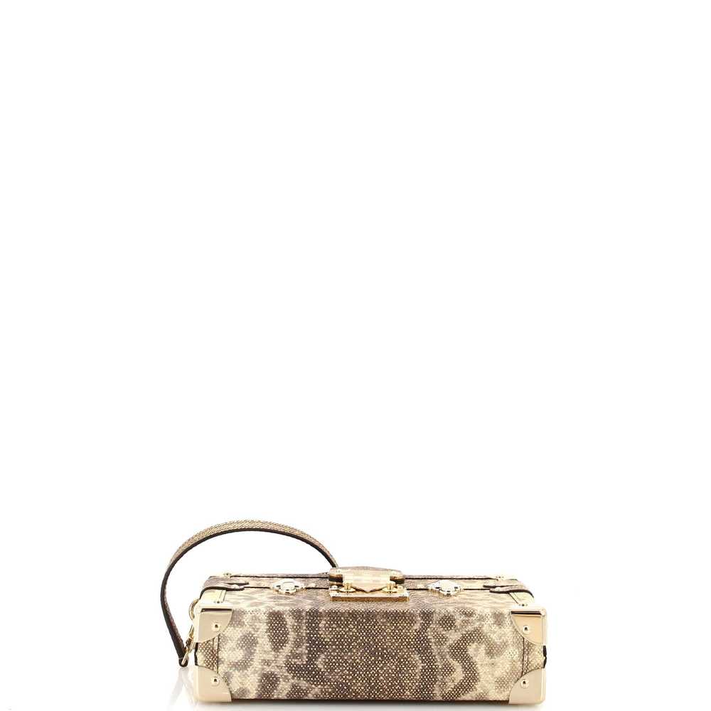 Louis Vuitton Petite Malle Handbag Lizard - image 4