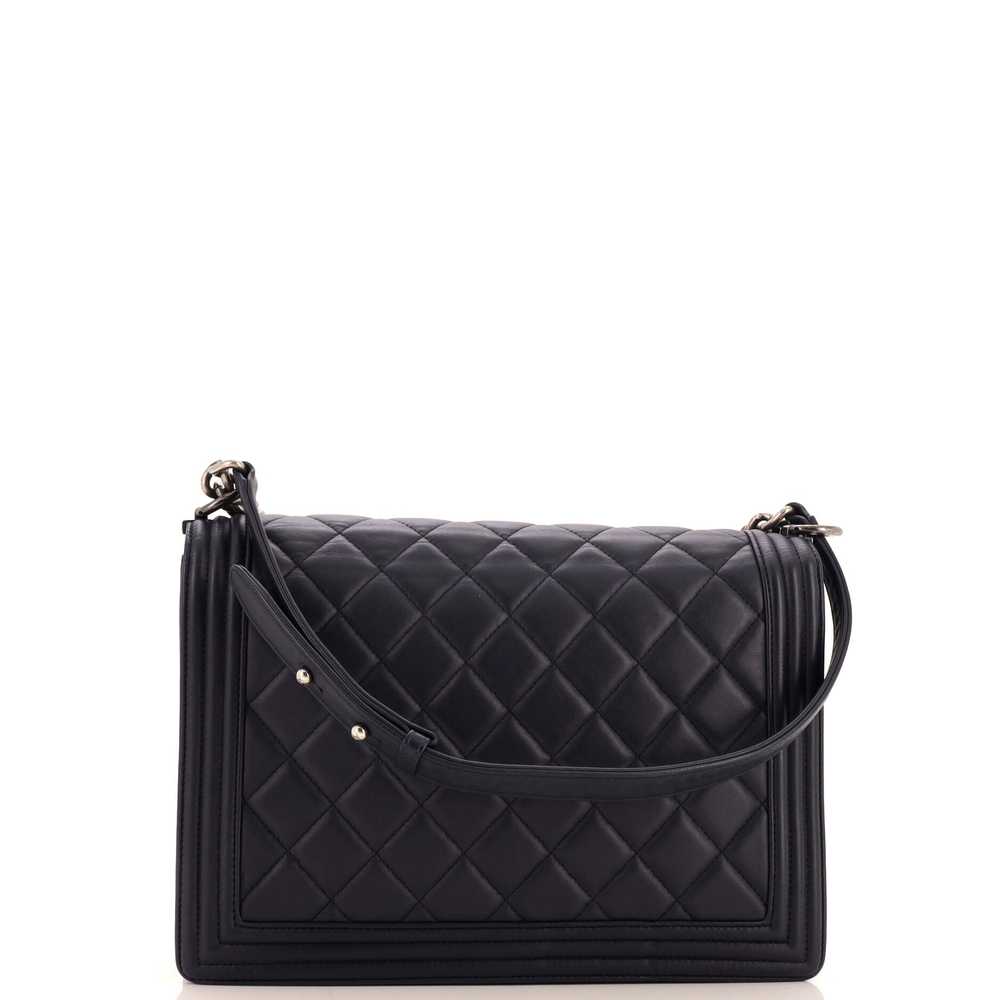 CHANEL Boy Flap Bag Quilted Lambskin Large - image 3