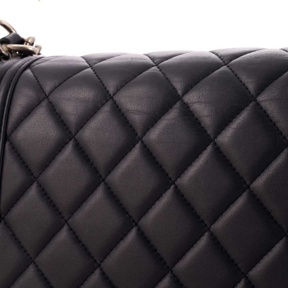 CHANEL Boy Flap Bag Quilted Lambskin Large - image 7