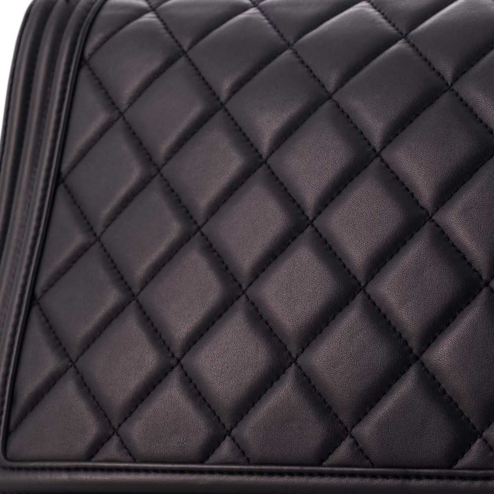CHANEL Boy Flap Bag Quilted Lambskin Large - image 8