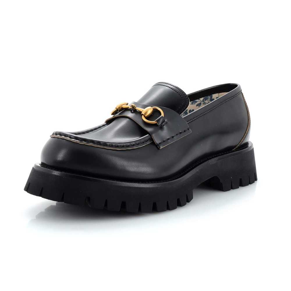 GUCCI Men's Harald Horsebit Loafers Leather - image 1