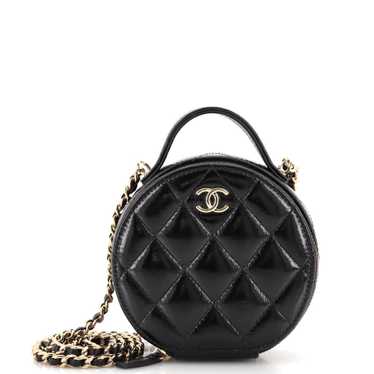CHANEL Handle with Care Round Vanity Case with Ch… - image 1