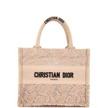Christian Dior Book Tote Embroidered Lace Small - image 1