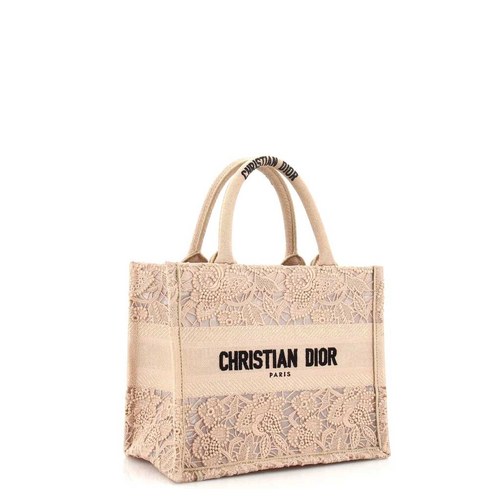Christian Dior Book Tote Embroidered Lace Small - image 2
