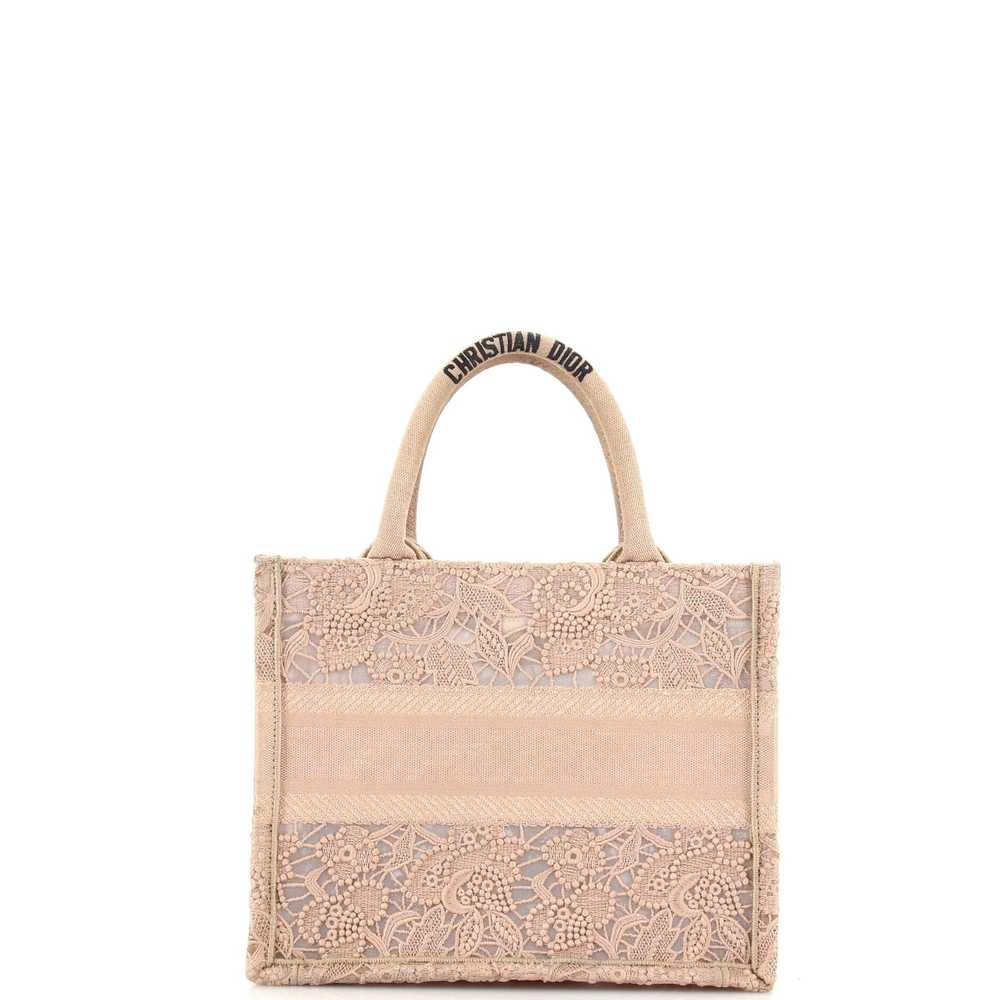 Christian Dior Book Tote Embroidered Lace Small - image 3