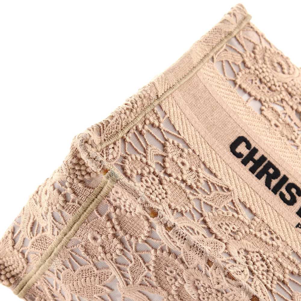 Christian Dior Book Tote Embroidered Lace Small - image 6