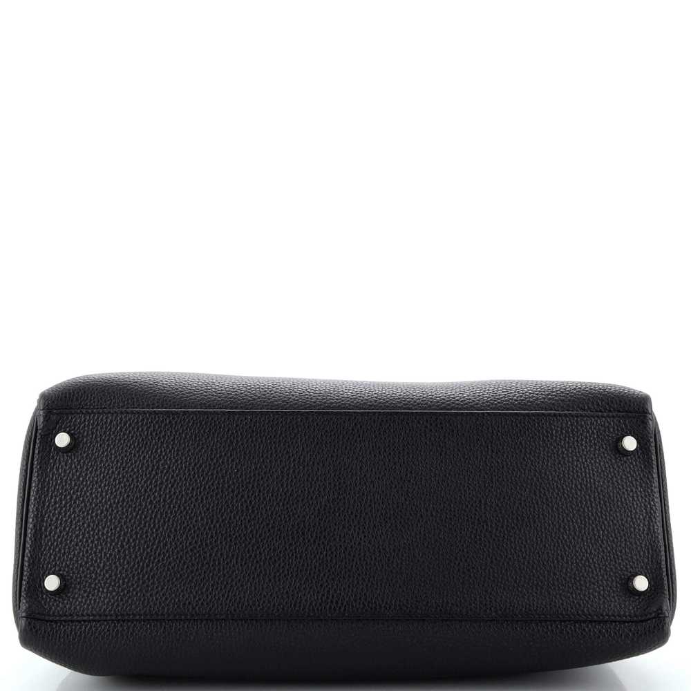 Hermes Kelly Handbag Noir Togo with Palladium Har… - image 5