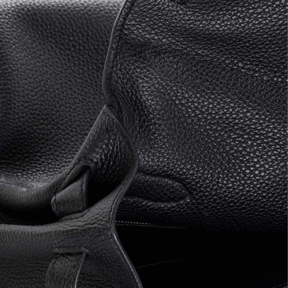 Hermes Kelly Handbag Noir Togo with Palladium Har… - image 8