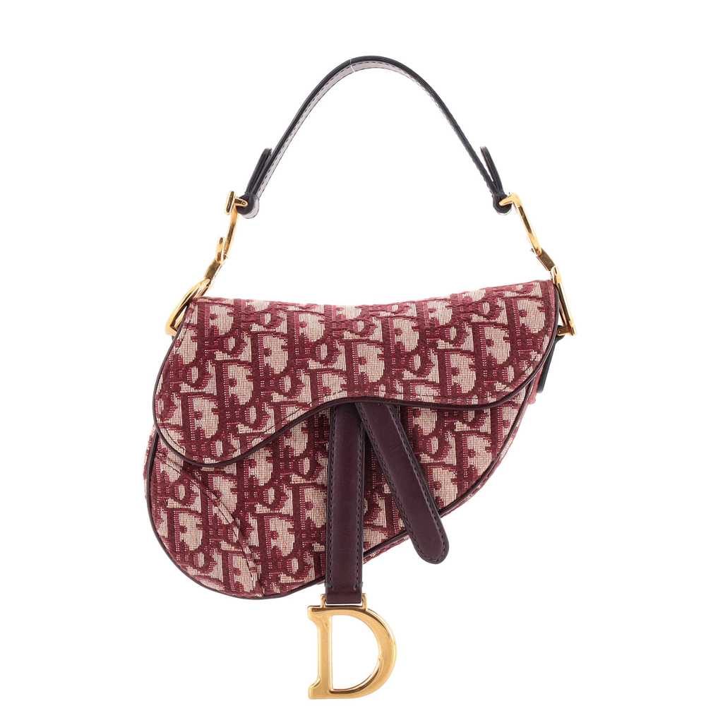 Christian Dior Saddle Handbag Oblique Canvas Mini - image 1