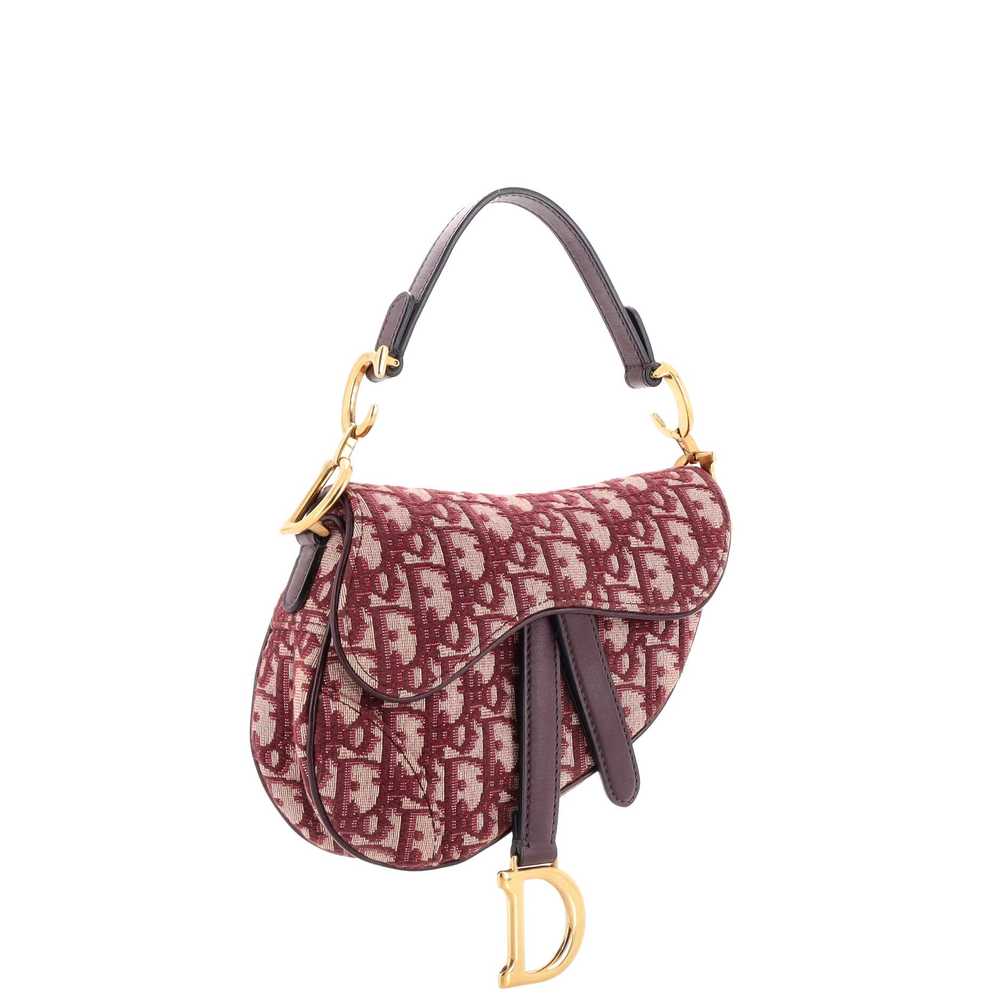 Christian Dior Saddle Handbag Oblique Canvas Mini - image 2