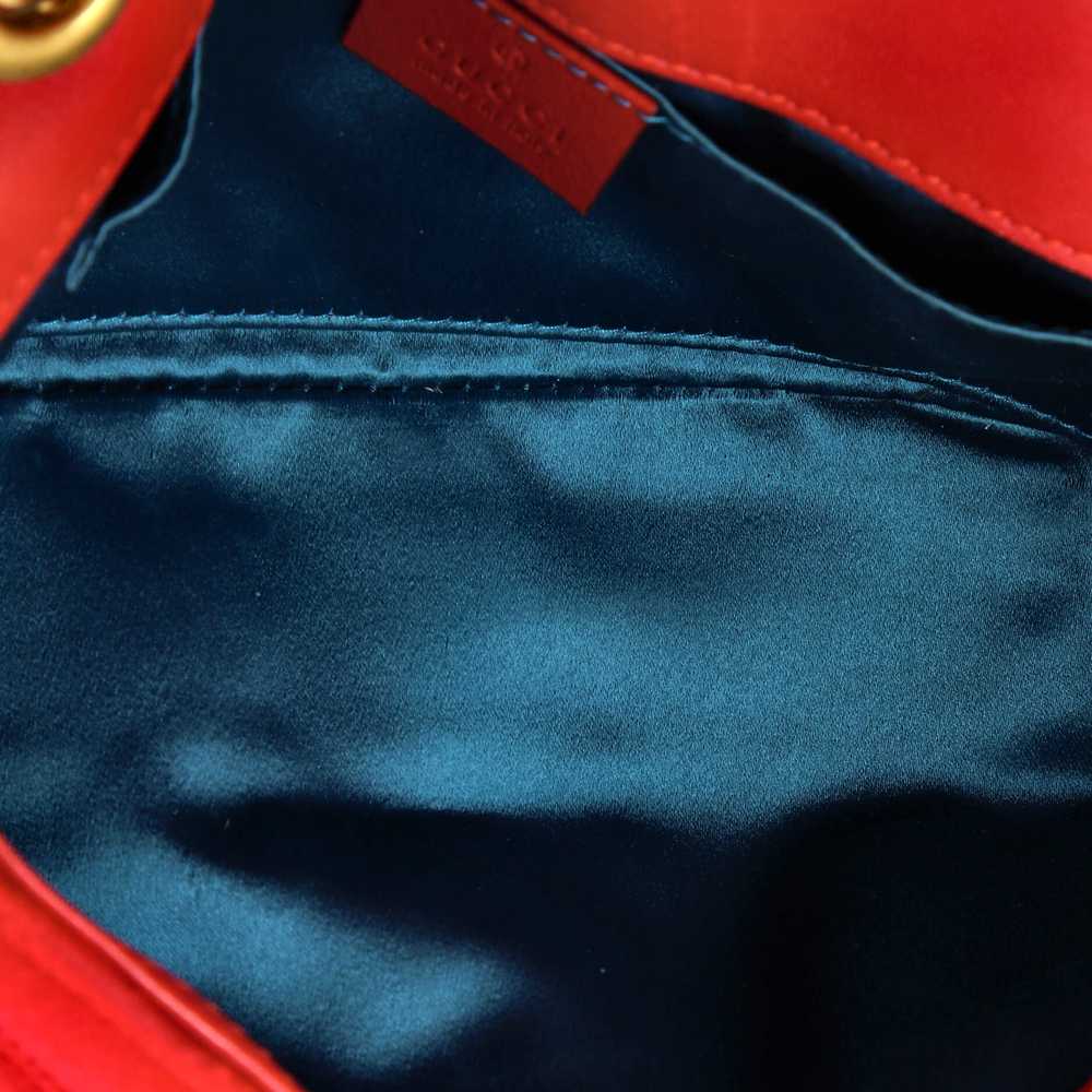 GUCCI GG Marmont Flap Bag Matelasse Velvet Small - image 5