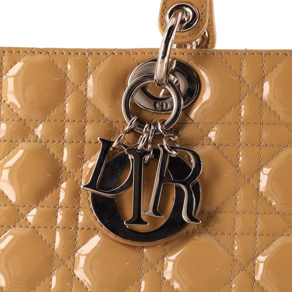 Christian Dior Lady Dior Bag Cannage Quilt Patent… - image 7