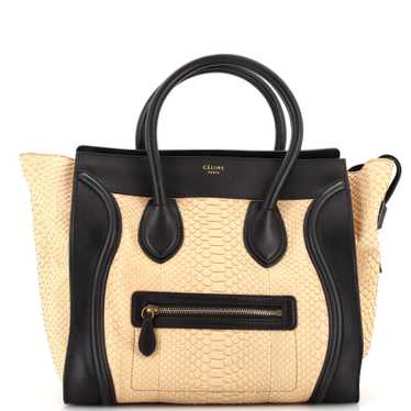 CELINE Luggage Bag Python Mini