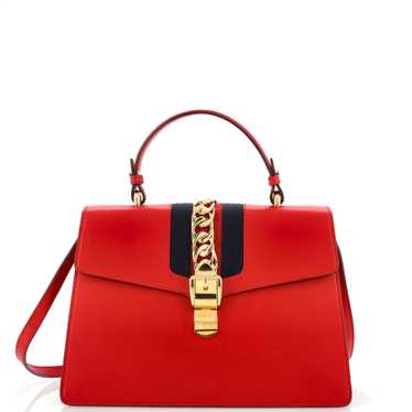 GUCCI Sylvie Top Handle Bag Leather Medium - image 1