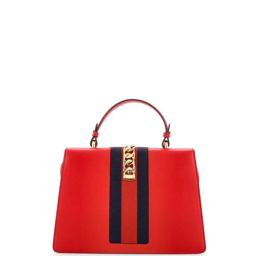 GUCCI Sylvie Top Handle Bag Leather Medium - image 3