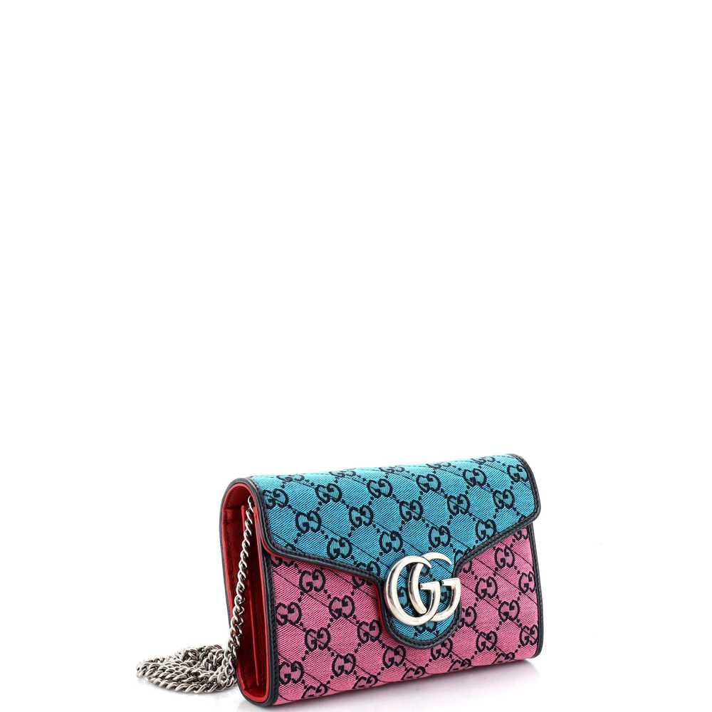GUCCI GG Marmont Chain Wallet Diagonal Quilted GG… - image 2