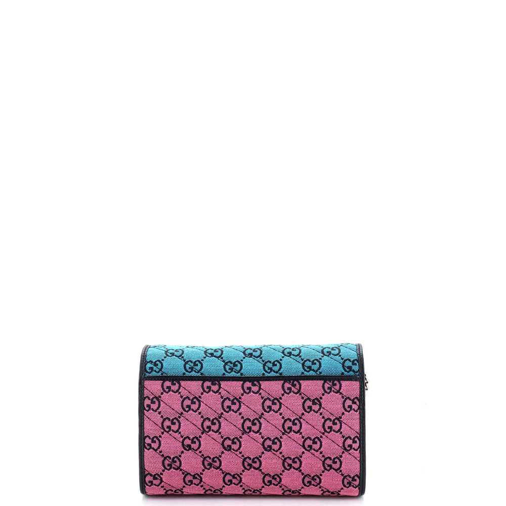 GUCCI GG Marmont Chain Wallet Diagonal Quilted GG… - image 3