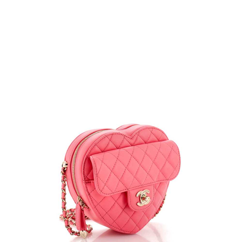 CHANEL CC in Love Heart Bag Quilted Lambskin - image 3