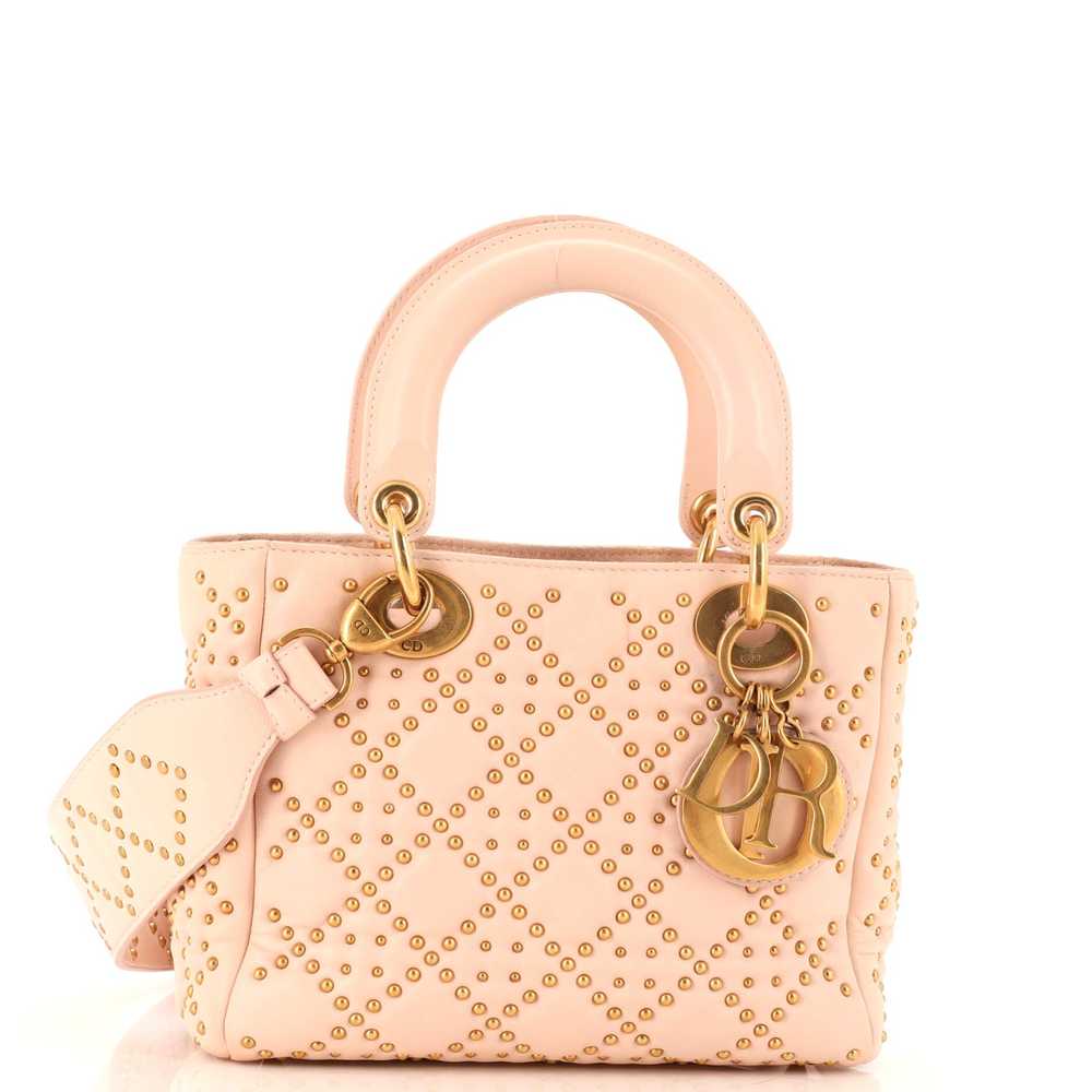 Christian Dior Supple Lady Dior Bag Cannage Studd… - image 1