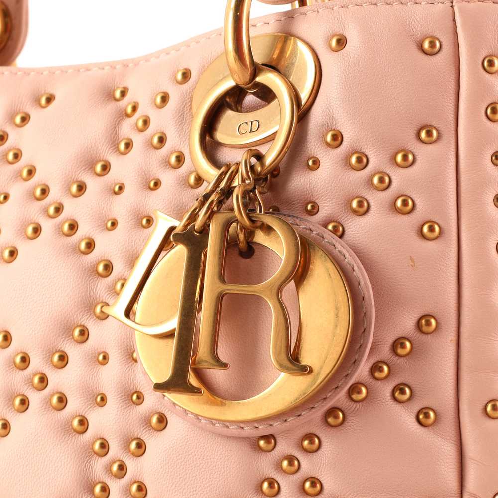 Christian Dior Supple Lady Dior Bag Cannage Studd… - image 7