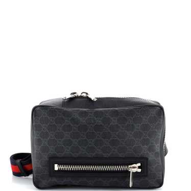 GUCCI Soft Zip Sling Bag GG Coated Canvas Small