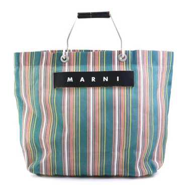MARNI Handbag Tote Bag FLOWER CAFE Nylon/Leather/… - image 1