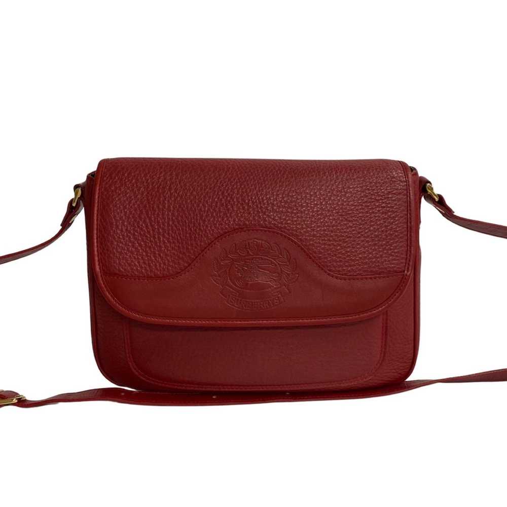 BURBERRYs Nova Check Leather Shoulder Bag Pochett… - image 1