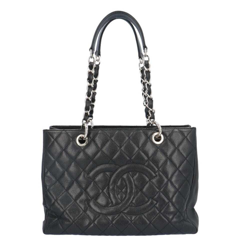 CHANEL GST Tote Bag Caviar Skin A50995 Black Wome… - image 1