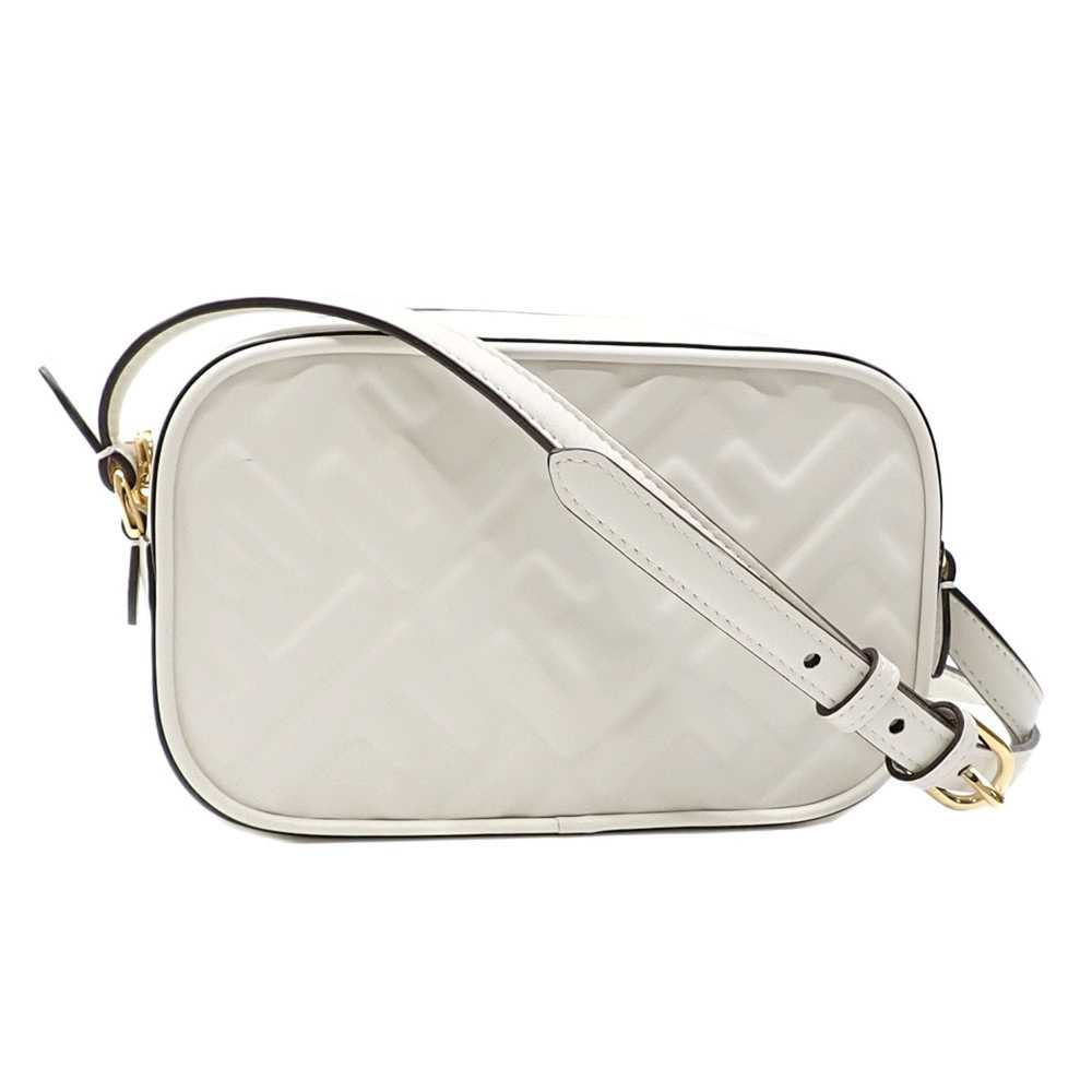 FENDI Shoulder Bag Camera Case Women's White Leat… - image 1