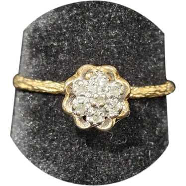 10k Diamond Cluster Ring