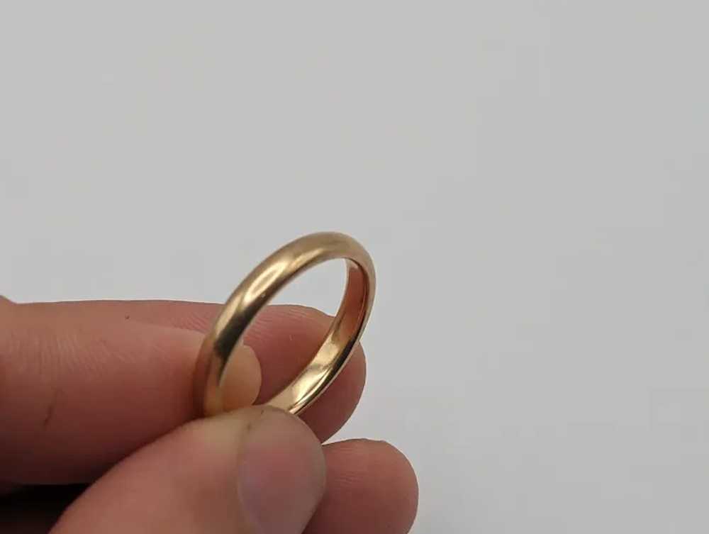 14k Antique 5 grams Yellow Gold Plain Wedding Ban… - image 6