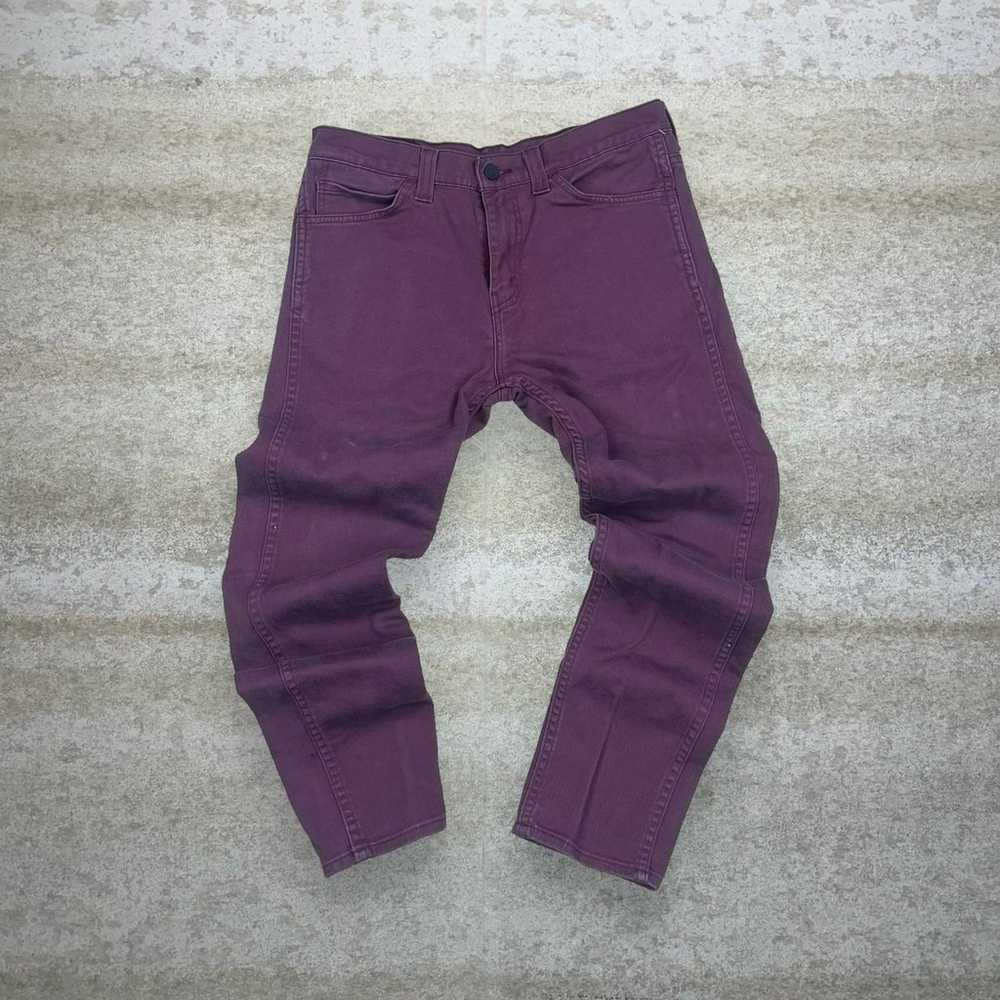 Levis Jeans 508 Regular Tapered Fit Purple Wash D… - image 2