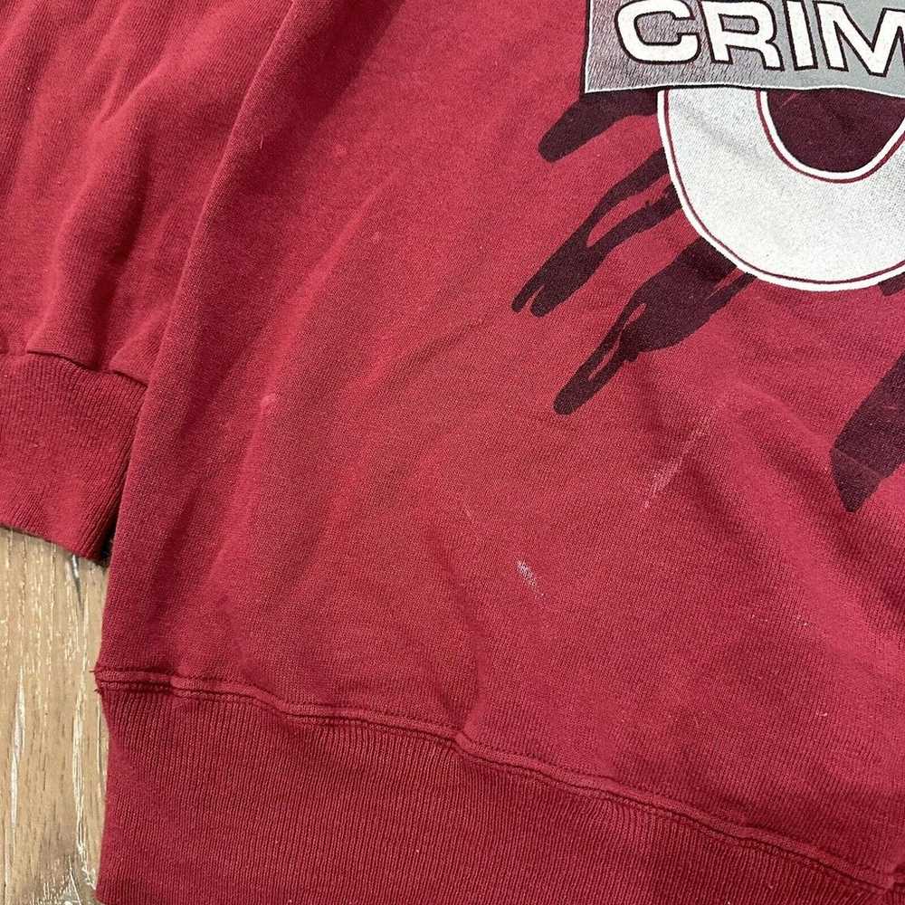 Vintage Alabama Sweatshirt Men’s M Red Cotton Fle… - image 4