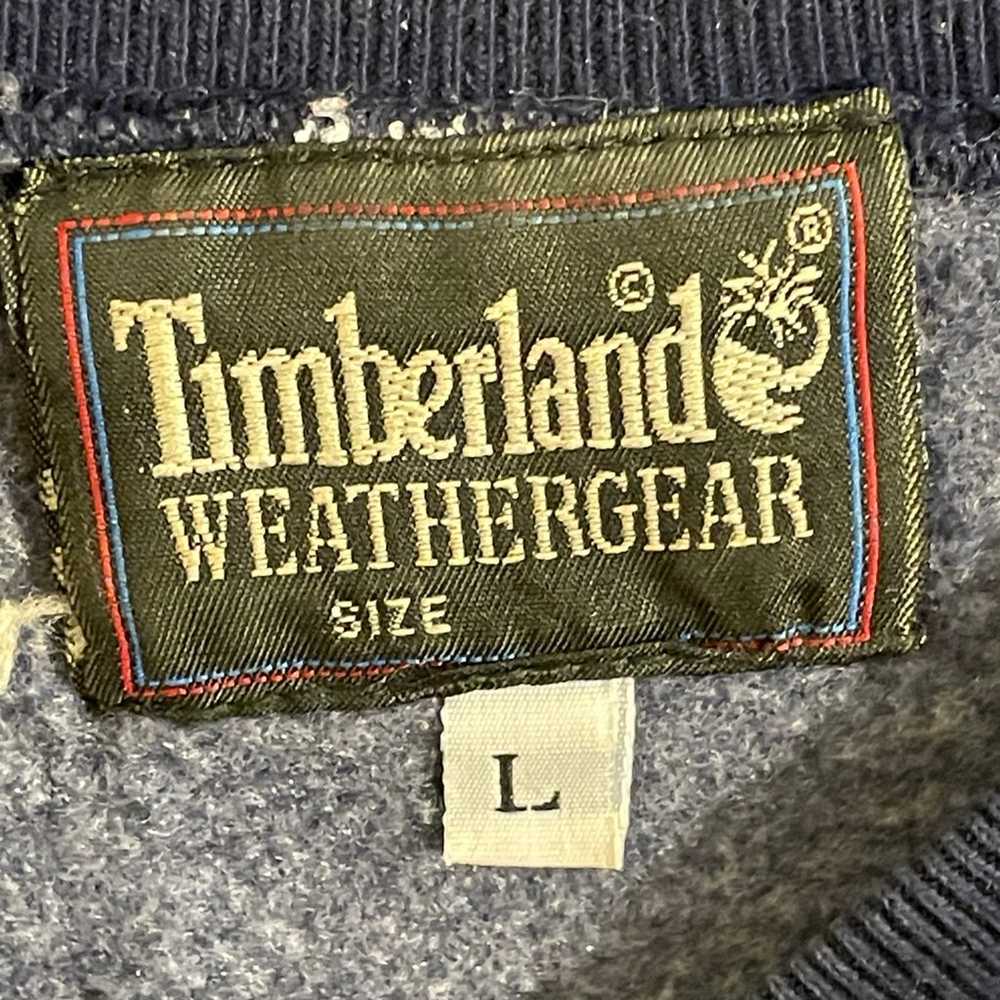 Timberland Weather gear Sweater Large Embroidered… - image 5