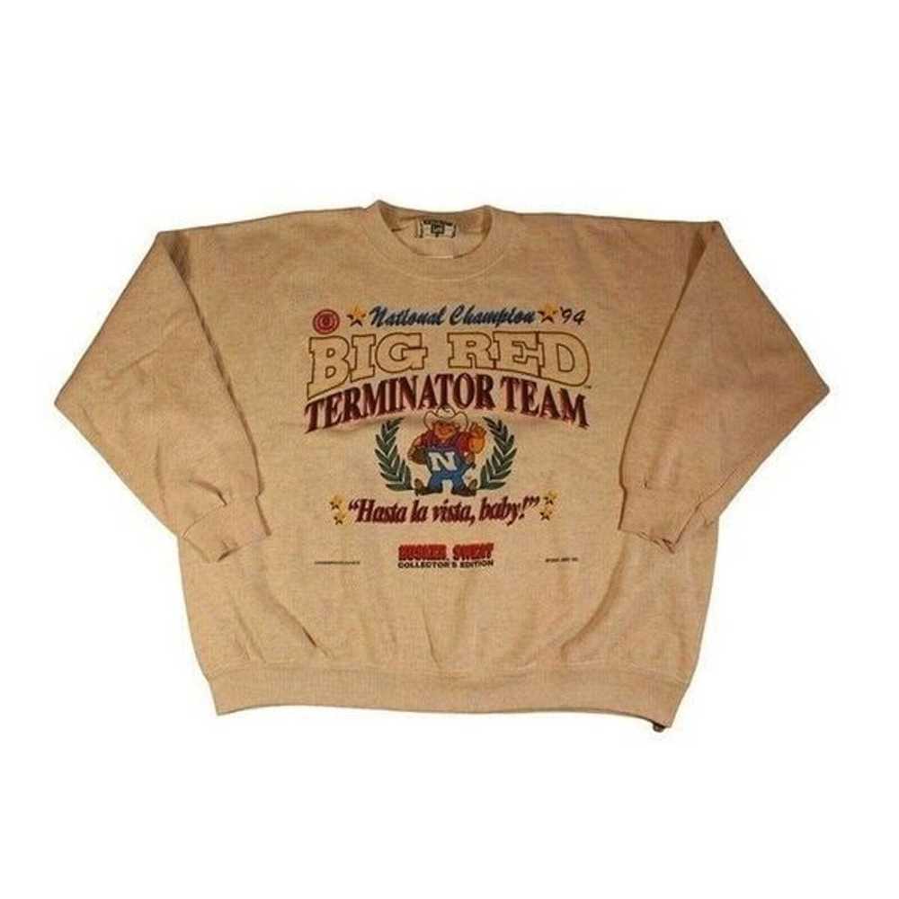 Vintage 90s Big Red National Champion Sweatshirt … - image 1